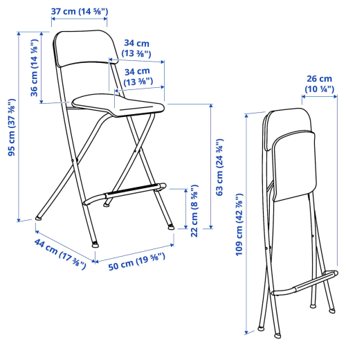 Folding sales stool ikea